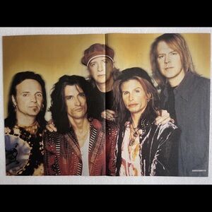 Aerosmith Band centerfold